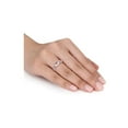 thumbnail image 3 of Gem & Harmony 1 5/8 Carat (Ctw) Morganite and Diamond Ring in 10K Rose Pink Gold for Women, 3 of 6