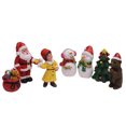 thumbnail image 4 of Jinsinto Kit d'Ornements Miniatures de Noël, 7 Pcs Mini Ornements de Noël en Résine Père Noël, 4 of 4