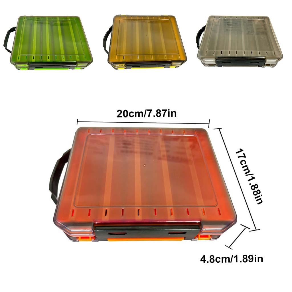 Yihuala Lures Baits Hook Storage Case Tackle Organizers Clear Terminals Fishing Tackle Box Fishing Hook Storage Box