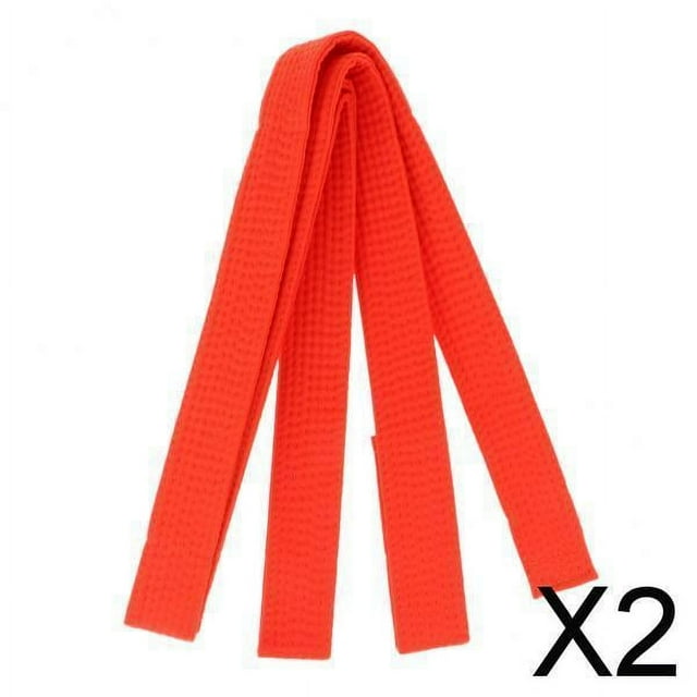 Cinturón de Taekwondo Colamx Doble Envoltura Naranja 2 piezas