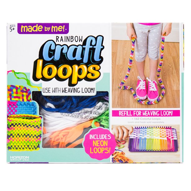 Made by Me Craft Loops Refill, Braiding and Weaving Loops, 6+ Walmart