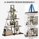 thumbnail image 5 of Space - saving 4 - tier slim ladder estante: multi - purpose engineered wood organizer para oficina o dormitorio de esquina, 5 of 6
