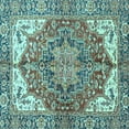 thumbnail image 1 of Ahgly Company Indoor Square Persian Light Blue Traditional Area Rugs, 5' Square, 1 of 4