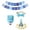 C2-F, variant on Dog Party Decorations Dog Party Supplies Adjustable Dog Bandana Set with Birthday Hat Happy Birthday Banner Number Props for Pet Birthday Party Puppy Photos Celebrations,C
