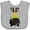 AC-Heather Grey, variant on Inktastic Halloween, Witch Cauldron, Witch Legs, Potion Boys or Girls Baby Bib