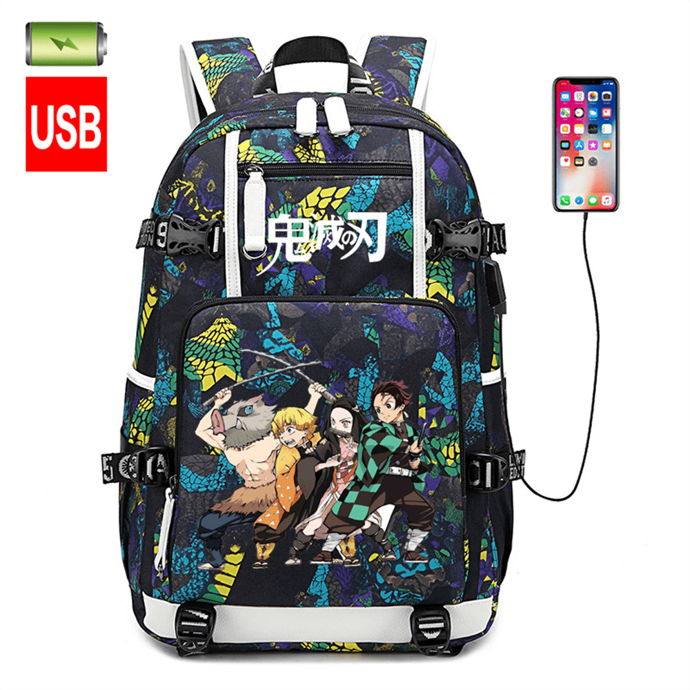 Luminous Backpack For BoysLumcissy Anime School Bag with USB Charging Port  and Antitheft LockUnisex Fashion Black DaypackTravel Laptop Backpack   Amazonin Computers  Accessories