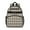 Brown And White, variant on Black and Pink Checkerboard Pattern Backpack for School,Cute School Bag,Schoolbag with Adjustable Shoulder Straps & Padded Back,15.25"x11.5"x5.25"