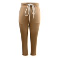 thumbnail image 5 of EDFBUYKRS Female Women Pants Casual Womens Sweatpants Tall 34 Inseam Casual Trousers with Drawstring Waist Ankle Pure Color Comfortable Pants for Everyday Wear L, 5 of 7