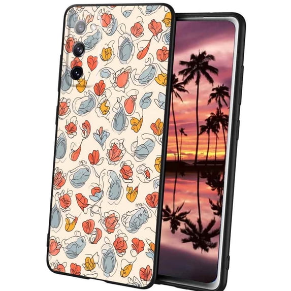 Cat-line-art-124 Phone Case, Degined for Samsung Galaxy S20 FE Case Men Women, Flexible Silicone Shockproof Case for Samsung Galaxy S20 FE