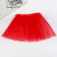 thumbnail image 3 of Prolriy Mardi Gras Outfit for Women, Women Plus Size Soild Color Dress Short Fashion Pleated Tutu Dance Skirt Tutu for Women Adults Skirts for Women Red, 3 of 3