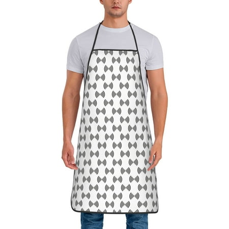 

Xecao Signal Icon Print Funny BBQ Chef Aprons for Men Women Adjustable Kitchen Cooking Aprons with Pocket Waterproof Oil Proof No Pilling Fading