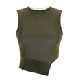 thumbnail image 3 of Womens Summer Fashion Sequin Tops High Neck Sequin Sparkle Sleeveless Tanks Tops Blouses, 3 of 6