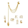 thumbnail image 3 of Pendientes con clip para la oreja jinwen 7 piezas oro, 3 of 8