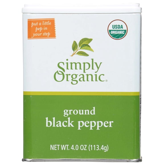 Pack Of 2 Simply Organic Ground Black Pepper, 4 oz (Package May Vary)