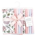 thumbnail image 2 of Hudson Baby Infant Girl Cotton Flannel Burp Cloths, Vintage Blossom 10 Pack, One Size, 2 of 7