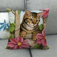 thumbnail image 4 of Funda de almohada de fibra de poliéster, fundas bajas para almohadas, decoraciones navideñas, lindos gatos, lindas mascotas, fundas de almohada de lino, decoraciones de Halloween, decoración de otoño,, 4 of 6