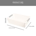 thumbnail image 2 of WEAVILUX Small Plastic Storage Box Rectangular Organizer for Kitchen, Pantry, Office Supplies, and Home Storage Solutions, 2 of 8