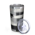 thumbnail image 2 of Black and Grey Abstract Art Artwork 10oz Tumblers Stainless Steel Tumbler with Lid and Straw,Vacuum Insulated Double Wall Travel Tumbler Cups with Cleaning Brush for Coffee, Tea, 2 of 4