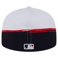 thumbnail image 4 of Men's New Era  Navy/White Atlanta Braves Paint Stroke 59FIFTY-Fitted Hat, 4 of 5