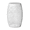 White, variant on GZXS Metal Outdoor Side Table, 9.4" Drum Accent Table, Hollow Design End Table for Patio, Garden, Porch, No Assembly Required, Blue