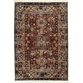 thumbnail image 2 of Alfa Rich 5x7 Area Rugs, Ultra-Thin Oriental Dark Red Rug, Non-Slip Machine Washable, Easy Clean, Pet Friendly Rugs, 2 of 6