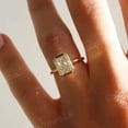 thumbnail image 4 of SHUBHKRISHNAJEWELLS Emerald Cut Comfort Fit Ring 14K Gold Moissanite Diamond Engagement Ring Wedding Promise Rings for Her, 4 of 4