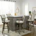 thumbnail image 4 of Jennifer Taylor Home Williams 31" Swivel Bar Stool with Armrests White Linen, 4 of 13