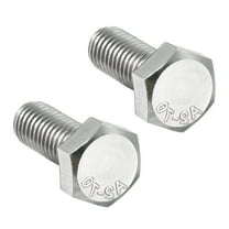 M8 Thread 20mm 304 Stainless Steel Hex Head Left Hand Screw Bolts 2pcs