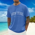 thumbnail image 3 of Big and Tall Graphic T Shirts for Men Fashion Slim Fit Round Neck Holiday Pullover Tees Short Sleeve Athletic Workout Shirts Cooling Running Shirt, 3 of 5