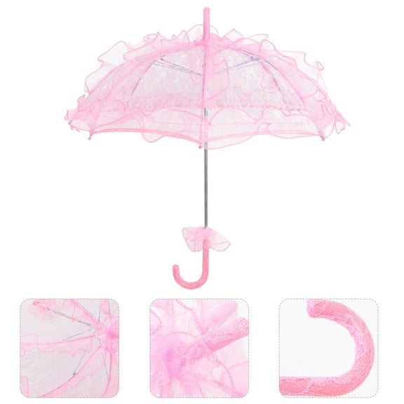 HEATSHAKING Lace Umbrella Decorative Wedding 1Pack