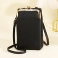 thumbnail image 1 of Monedero cruzado para teléfono móvil práctico Mini multiusos de moda portátil ligero PU cartera de hombro para llaves de tarjeta señoras niñas mujeres Hugo monedero del teléfono, 1 of 9