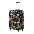 thumbnail image 2 of Balery Bright Mushrooms Luggage Cover Protector, Scratch And Dirt Resistant, Fits 18-32 Inch Luggage - Small, 2 of 9