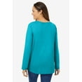 thumbnail image 2 of Woman Within Plus Size Perfect Long-Sleeve V-Neck Tee, 2 of 5
