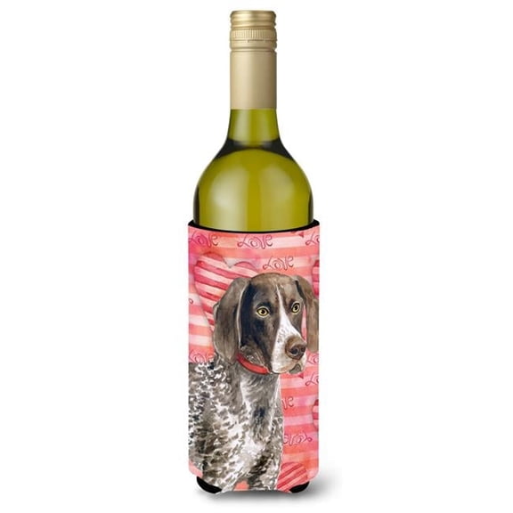 German Shorthaired Pointer Love Wine Bottle Beverge Insulator Hugger