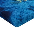 thumbnail image 2 of Ambesonne Under the Sea Fitted Sheet, Oceanic Wildlife, Full Size, Blue Orange, 2 of 3