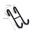 thumbnail image 3 of IMENGL Clearance! Shower Door Hooks Extended Double Towel Hooks Over Door Hooks for Bathroom Frameless Glass Shower Door Stainless Bathroom Hanger Robe Loofah Shower Squeegee Hook One Size Pink, 3 of 3