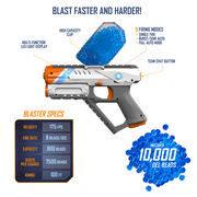 Faction Spectre Gel Bead Blaster with Smart Beacon and Gel Beads, Teens and Adults Ages 14+