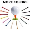 thumbnail image 3 of Tees de golf de 2 3/4 pulgadas, 70 unidades, Tees de golf profesionales de lujo de madera, Tees de golf de madera dura natural, 3 of 6