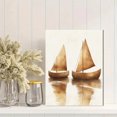 thumbnail image 2 of Qisvanset Framed Canvas Wall Art, 12x16 Inch Earth Tone Sailboat Alphabet Nursery Wall Print, 2 of 5