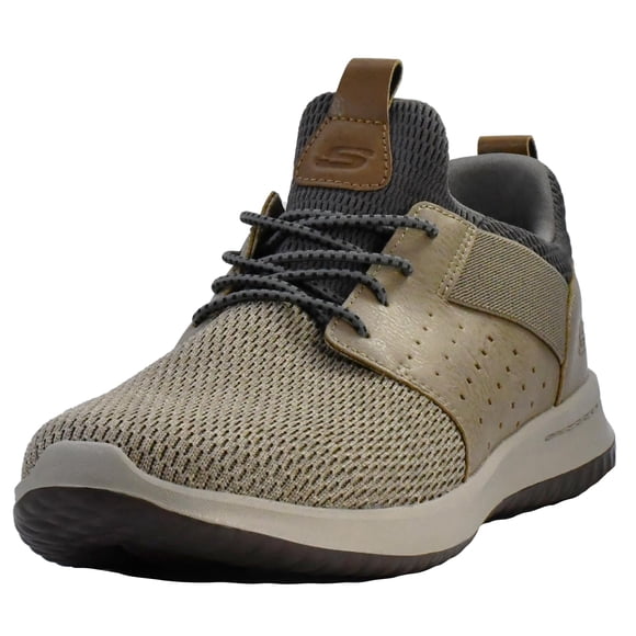 Zapatillas Skechers Delson Camben para Hombre Taupe con Espuma de Memoria