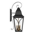 thumbnail image 4 of The Great Outdoors 73353 Cardigan 3 Light 24" Tall Outdoor Wall Sconce - Sand Coal Black /, 4 of 7