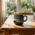 thumbnail image 6 of 12oz Cool Unique Mugs Handmade Ceramic Coffee Mug Great Gift for Men Women Microwave & Dishwasher Safe For Tea, Coffee, and Milk Home Office (Blue), 6 of 11