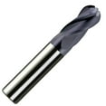 thumbnail image 1 of 1/4" Diameter 4 Flute Single End Ball 30° Carbide End Mill ALTiN Coated, 1/2"Length of Cut, 1/4" Shank, 2" OAL, 1 of 1