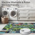 thumbnail image 5 of ODIKA 8'x10' Machine Washable Non-Slip Area Rug, City Road Traffic Play High Traffic Rug, Blue, 1148, 5 of 5