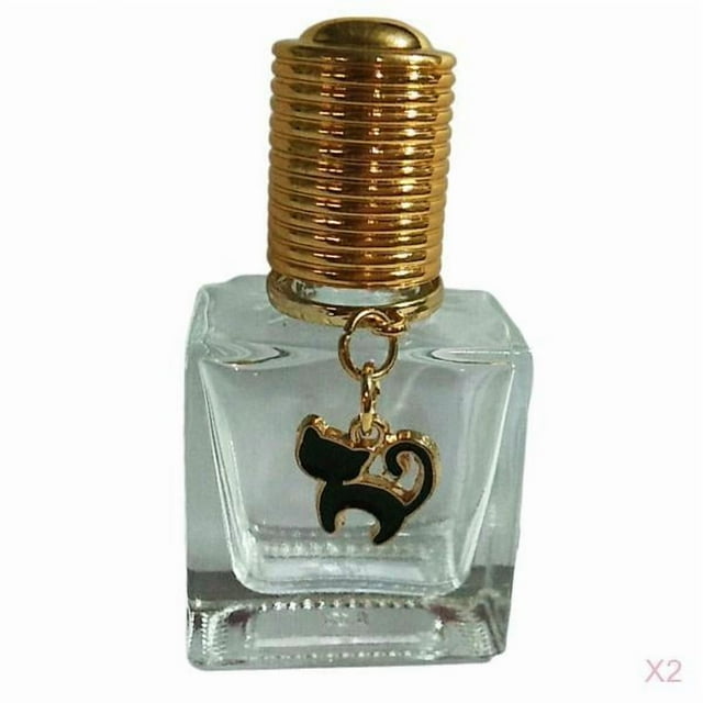 2 uds. Botellas del rodillo del aceite esencial 10ml con la etiqueta de , recargable vacío