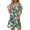 Green, variant on Dresses for Women Short-sleeved V-neck Summer Print Casual Dress