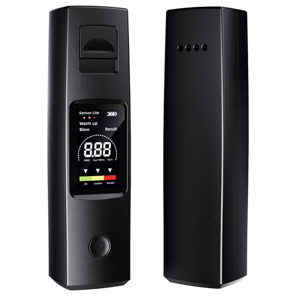 Askmuse Portable Alcohol Breathalyzer Tester: Personal Breathalyzers for Alcohol, USB-C Rechargeable Pocket Breathalyzer with Precision Sensor, Color LCD & Voice Alert for Home & Party Use