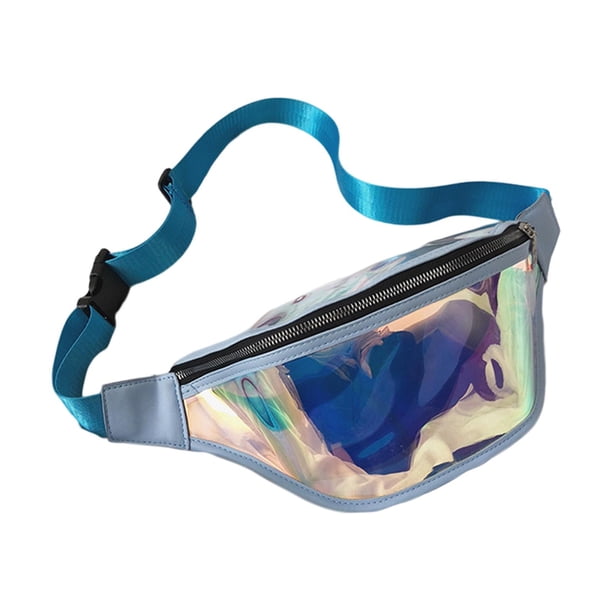 Riñonera para el pecho, portátil, impermeable, informal, para correr Azul