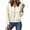 Beige, variant on Women's Fashion Cropped Jacket Solid Color Long Sleeve Lapel Collar Zipper Down with Slanted Slash Pockets Elastic Cuffs and Hem