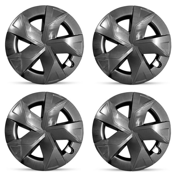 New 17 Inch Hubcaps For 2023-2024 Toyota Prius - Set of 4 Charcoal - Wheel Covers